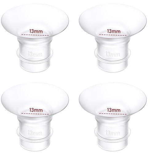Insert d'embout 4 pièces 13 mm, compatibles avec Momcozy M9/M6/M5/S12 Pro/S9 Pro, pour Medela/Spectra/Lansinoh/eufy, embout 24mm – Réduit le tunnel à la taille adaptée