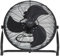 ADLER EUROPE Bodenventilator 45 cm und 200W - Ventilator in Chrom 3 Geschwindigkeiten – windmaschine mit Aluminiumflügel - Leise und Stabil – Boden Ventilator Schwarz