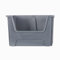 BiGDUG Essentials Large Stacking Pick Bin - 320H x 495W x 390D mm - 50L Capacity Plastic Storage Boxes (Grey, Pack of 1)