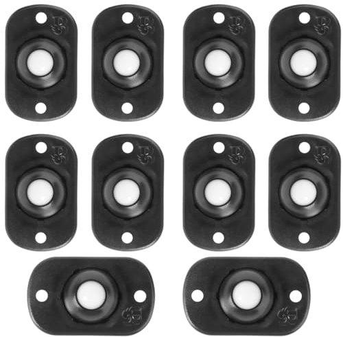 KOLZEMV 10 Piezas Ruedas Deslizantes para Muebles Pesados, Ruedas para Muebles Pequeñas Carga 200kg, Mini Ruedas Adhesivas Giratorias, Ruedas para Mover Muebles Pesados, Ruedas para Mesa de Centr