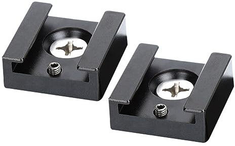 Mipcase 2pièces Adaptateur De Griffe pour Flash Support De Griffe pour Flash Adaptateur Multifonction Froide Fixation à Dégagement Rapide Et Appareil Photo Noir