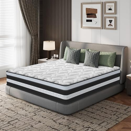 YIDATONG Colchón Viscoelástico Perfectsleep 160x200 cm - 28cm - Firmeza Media - Espuma HR + Blue Látex - Transpirable - 10 Zonas Confort Soporte Ergonómico - Hipoalergénico, Antibacteriano, Duradero