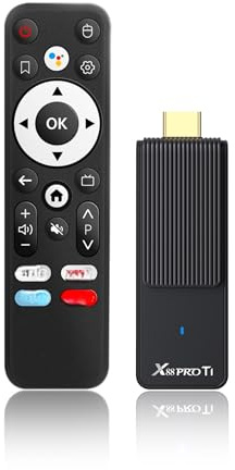 Android TV Stick 4K Ultra HD Nero, 2GB RAM + 16GB ROM, WiFi 6 Controllo vocale ad alte prestazioni