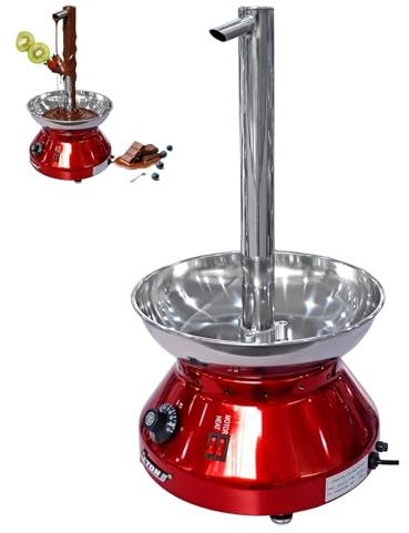 Fontana di cioccolato modello rubinetto, macchina a cascata di cioccolato da 230 W con controllo della temperatura da 30 a 110 °C, fontana per fonduta in acciaio inox, capacità 3000 ml