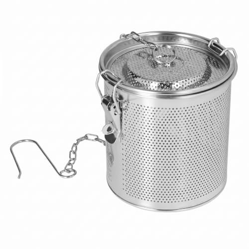 SALALIS Kryddpåse i Rostfritt Stål Finnätad Infusionsenhet för Kryddor och örter, 1 St Extraktor för Såssoppasmak, Perfekt för Hemköket (1,3 L)