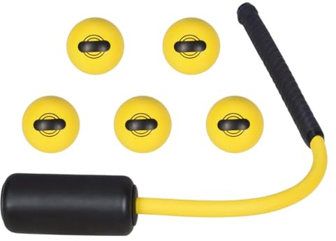 Cuerda de ritmo de pelota de golpeo, bate de cuerda, herramienta portátil de entrenamiento de sóftbol para ritmo, para adolescentes, adultos, mujeres, hombres, principiantes, hogar, interior y