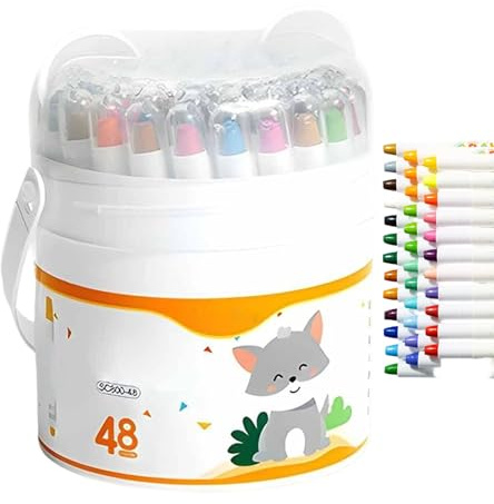 Lápices De Colores - Crayones De Dibujo | Lápices Colores Lavables | Crayones Para Bocetos | Suministros De Arte Y Manualidades | Para Papel, Madera, Niños, Niñas, Adolescentes
