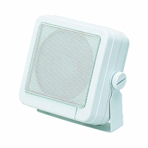 Shakespeare Es-4 Deluxe Marine External 4Ohm Speaker with Swivel Bracket - White, 4 Inch