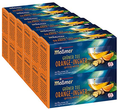 Meßmer Orange-Ingwer fruchtig-spritzig 25 Teebeutel - 12 Packung