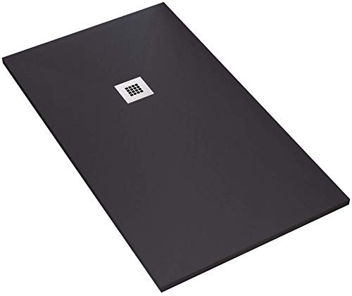 Duschwanne 100 x 120 cm aus Stein Maier Dharma schwarz
