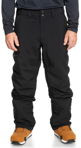 Quiksilver Estate-Pantalon de Snow/Ski pour Homme, True Black, FR (Taille Fabricant : XS)