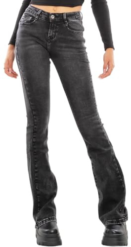 Toocool Jean Femme Skinny Push-Up Patte d'Éléphant Évasé Pantalon Denim Stretch Coupe Curvy XM-986