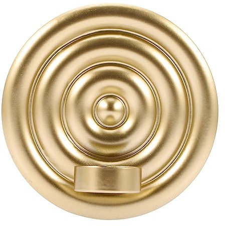 TOPPERFUN Moderner Eisen Kerzenhalter Wandmontage Eleganter Goldener Wandkerzenständer Für Stabkerzen Dekorativer Wandkandelaber Für Wohnbereiche Und Gastronomie Stilvolle Wanddekoration