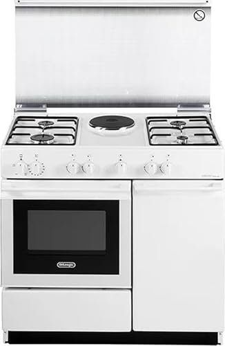 SEW8541NEDM - Cucina a gas con forno elettrico, 4 fuochi, 86x50 cm, colore Bianco