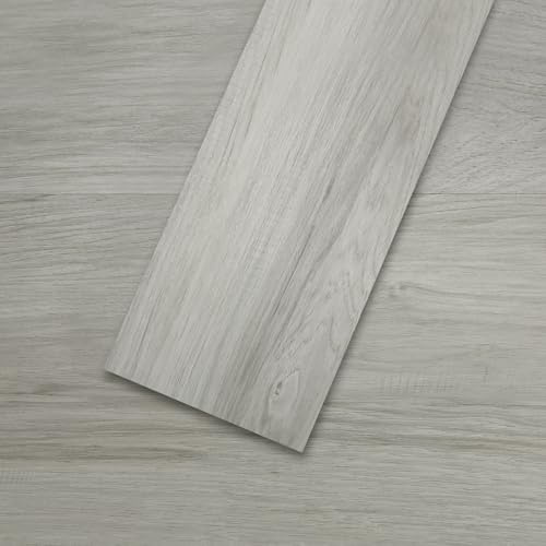 Mysflosy Pavimento in vinile autoadesivo, in PVC, effetto legno, impermeabile, rovere europeo, 15,24 cm x 91,44 cm, rivestimento per pavimenti in vinile, 36 tavole, copertura 5 m²