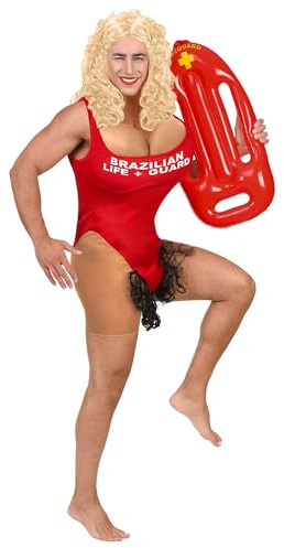 W WIDMANN MILANO Party Fashion - Costume da bagnina brasiliana per uomo, travestimento divertente Carnevale