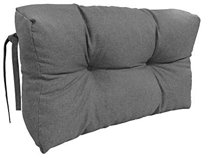 chilly pilley Cuscino Trapuntato Per Mobili In Pallet Riempito Con Fiocchi Di Schiuma Rivestimento Per Divano In Pallet Cuscino Per Schienale Cuscino (Cuscino Laterale 65x50x15, Grigio)