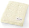 Bleu La La Herz Babydecke - 100% Luxuriöse Weichbaumwollstrick Warme Gemütliche Kuscheldecke für Kinderwagen und WiegePuckdecke für Neugeborene Säuglinge und Kleinkinder (Creme)