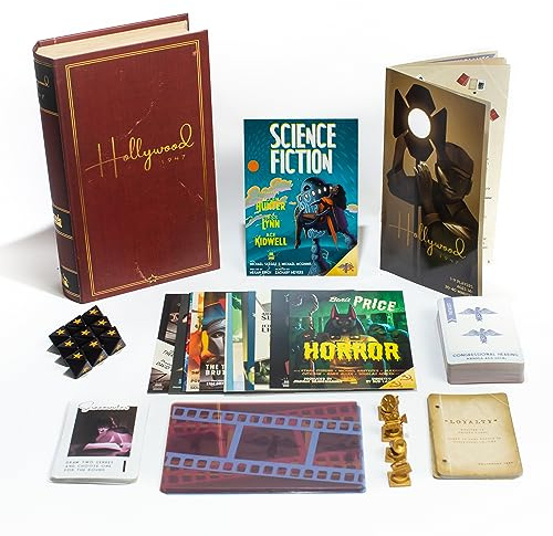 Facade Games Hollywood 1947 Board Game - A Movie Making Game for Friends and Family - A Board Game of Cards, Strategy, and Deceit, for 1-9 Players, Ages 14 and Up