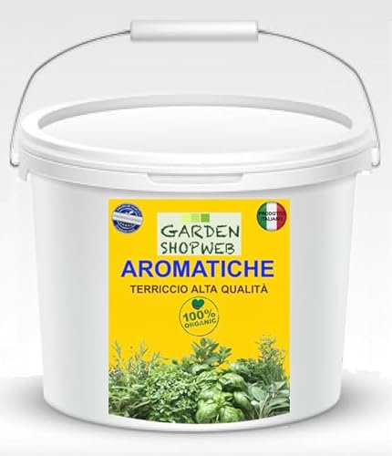 Generico Terriccio Substrato 25 LITRI per PIANTE AROMATICHE - IN COMODO SECCHIO RICHIUDIBILE