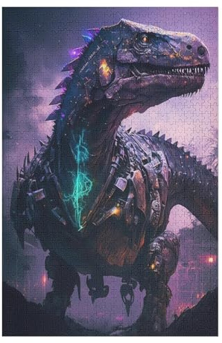 1000-teiliges Puzzle Für Erwachsene, Dinosaurier -Puzzles, Dekompressionsspiel, Spielzeugpuzzles, Geburtstagsgeschenke 78×53cm