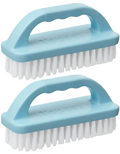 2 Pack Multifunctional Heavy Duty Scrub Brush | Comfortable to Hold and Use | Sturdy Cleaning Brush for Bathroom, Tiles, Floor, Sink, Shoe, Floor etc. [Colour May Vary]