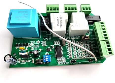 Placa de control Py600ACN for abridor puerta corrediza CA, placa circuito principal repuesto electrónico seguridad para fábricas, escuelas(Spring switch)
