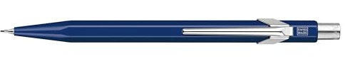 Caran d'Ache 844 Druckbleistift Kollektion Classic Line Porte-mine avec gomme à effacer et réservoir de mines Bleu saphir