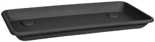 Veca Soucoupe rectangulaire pour jardinière 80 x 32 x 4,7 cm Couleur Anthracite