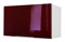 Berlioz Creations CH6HD Hängeschrank für Küche mit Dunstabzugshaube, in bordeauxfarbenem Hochglanz, 100 Prozent französische Herstellung, Bordeaux Haute Brillance, 60 x 34 x 35 cm