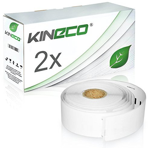 2 Rollen Ordneretiketten kompatibel mit Dymo 99018 für Dymo Labelwriter 310, 320, 330 Turbo Series, 400 Twin Turbo Duo, 450 Twin Turbo Series, SE 450, Twin Turbo - 190x38mm je 110x