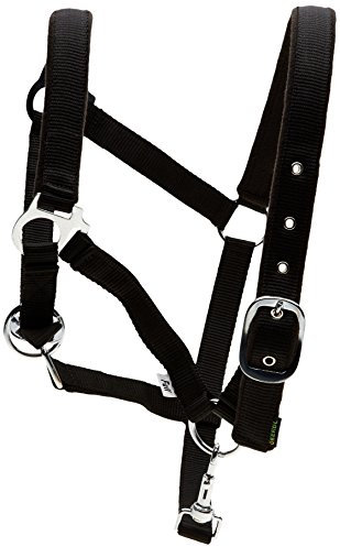 Kerbl Halfter Dexter mit Fleece unterlage schwarz 2, 325957
