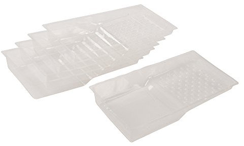 Silverline Tools herramientas 450193 desechables rodillo bandeja maletero, transparente, 100 mm, set de 5 piezas