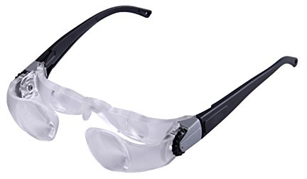 Gafas de lupa, portátil Max TV lupa gafas 2.1 veces ver la televisión entretenimiento observación de larga distancia Myopia gafas estilo