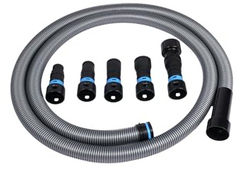 Cen-Tec Systems 94698 Quick Click 10 Ft. Hose for Home and Shop Vacuums with Expanded Multi-Brand Power Tool Adapter Set for Dust Collection