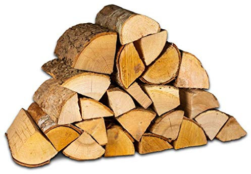 Logpile - Fire Pit Logs Birch Kiln Dried Hardwood (60kg) | Hot, Long Burning Firewood for Outdoor Fire pits, Camping Fires, Wood Burners, Fireplaces | Sustainably Sourced Firewood, Dry & Ready to Burn