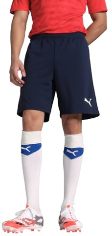 Puma Hombre Pantalones Cortos, Peacoat-Puma White, S