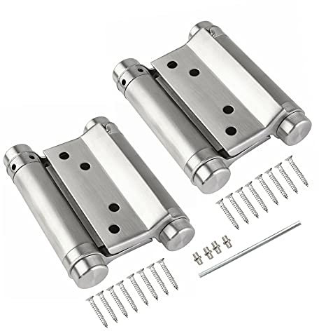 Pendeltürband 2 Stücke 6 ''(150mm) Edelstahl Scharniere Pendeltuer Double Action Pendeltürscharnier Saloontür Pendeltür Fluegeltuer Schwenkscharnier