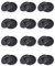 BKSAI Befestigungsknöpfe für Fliegengitter Fenster Insektenschutz Moskitonetz Fliegenschutzgitter Dachfenster ohne Bohren (Schwarz, 12PCS)
