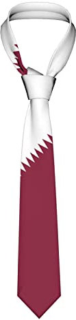 Krawattenschal Katar-Flaggenemblem, Krawatten Casual Herren Hochzeit Krawatten Formelle Arbeit Krawatten Für Herren Büro Festliche