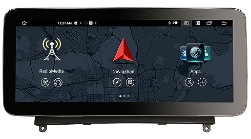 12,3 2K Pantalla Android 14 Qualcomm 8 Core 8+128GB Radio de Coche GPS Navegador para Mercedes-Benz Clase C W204 S204 NTG 4.0 Carplay DSP Bluetooth 5.1 A2DP WiFi Canbus