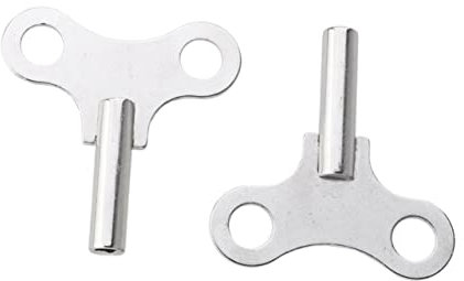 HOMSFOU 2st Robuste Uhrenwerkzeuge Uhrennummern Uhrenschlüsselbeweger Universeller Uhrenschlüssel Antike Uhrenschlüssel Schlüssel Zum Aufziehen Der Uhr Pendeluhr Uhrenbasis Uhr-kit Silver