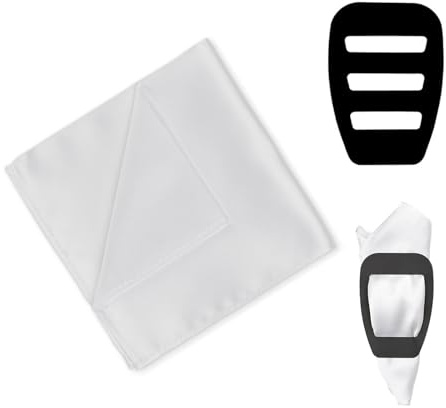 Pañuelos para Hombres Bolsillos, PañUelo Traje Hombre, Soporte para Pañuelos para Hombre, para Hombres Accesorios para Trajes Esmóquines Chalecos, Blanco, Fiestas Importantes, Bodas, 22 x 22 cm