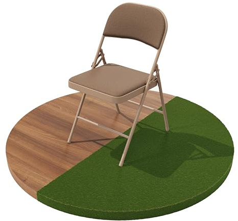 Build Rapido Chaise Pliante – Chaise rembourrée en métal avec Assise rembourrée – Cadre Pliable en Acier – Sièges invités d'intérieur et d'extérieur (Marron)