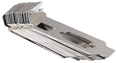 Gatuida 20 pezzi Staffe Pci Slot Cover in Acciaio Rinforzato per Case Computer Mini Copertura Ventilata per Schede VGA Video Protezione Slot Pci per Chassis