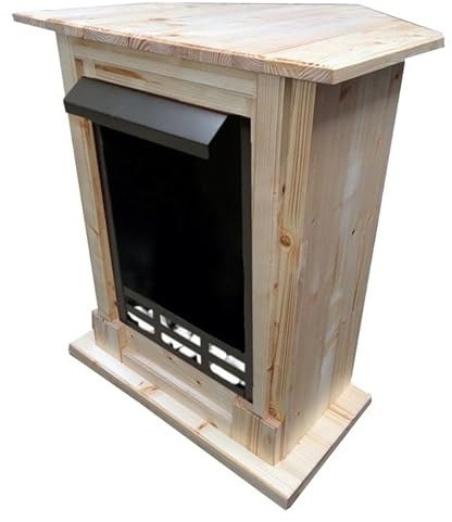 Kaminbau Mierzwa Decorative fireplace console corner model Madrid natural suitable for fireplace inserts