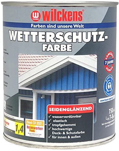 Wilckens Wetterschutzfarbe seidenglänzend, 750 ml, RAL 6005 Moosgrün