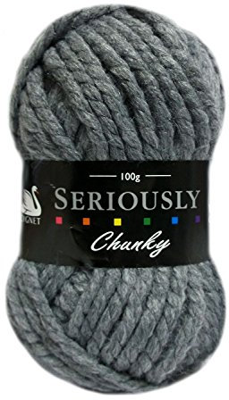 Cygnet SERIOUSLY CHUNKY Knitting Acrylic Yarn/Wool 100g - 790 Slate Grey
