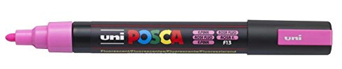 POSCA MARQUEUR ROSE FLUO 2.5MM CONIQUE MOYEN