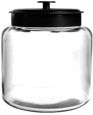 Anchor Hocking 1.5-Gallon Montana Jar with Black Metal Lid